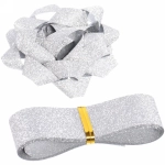 Набор для декорирования «Мерцание» бант 6см, лента 2см (3м), Серебро