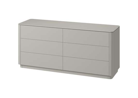 Комод Tammi 6 ящиков ширина 170 см (серо-бежевый)