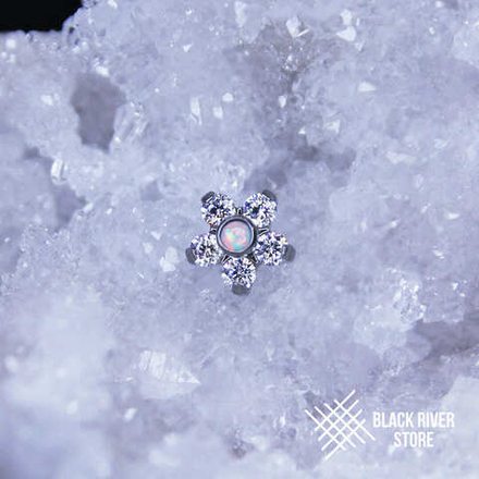 Flower Floret IG Opal #17 & Crystal