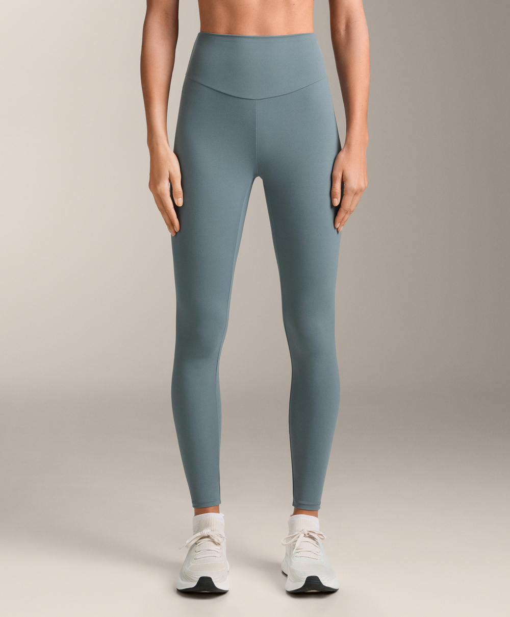 OYSHO Легинсы Comfortlux длиной до щиколотки с высокой посадкой, серо-синий