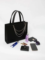 сумка через плечо кожаная большая тоут классика