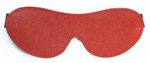 Красная кожаная маска на глаза (Цвет: красный)