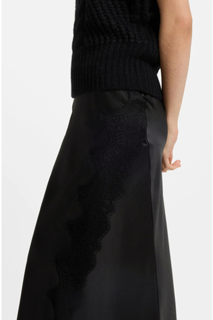 BOSS Юбка из атласной ткани с кружевом