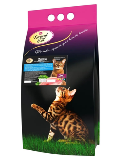 Grand cat корм сухой для котят всех пород белая рыба