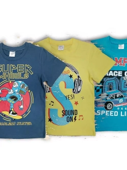 Футболка для садика и школы.Набор 3 шт.мальчик