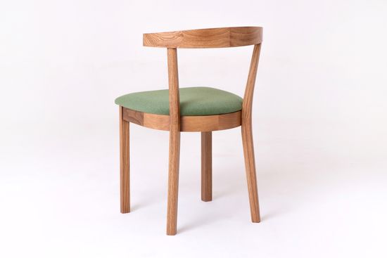 Стул Бари (дуб тон Светлый дуб, ткань  002 - Galaxy Green)