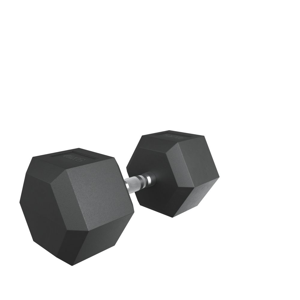Гантель гексагональная UNIX Fit обрезиненная 40 кг / шт.