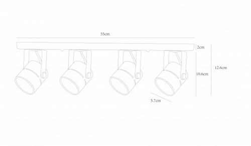 Спот Arte Lamp MIZAR A1311PL-4WH