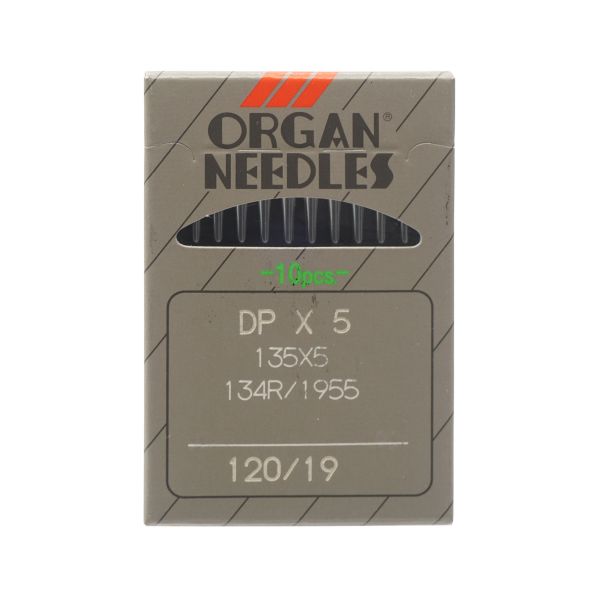 Иглы для промышленных швейных машин DPx5, №120, 10 шт, Organ