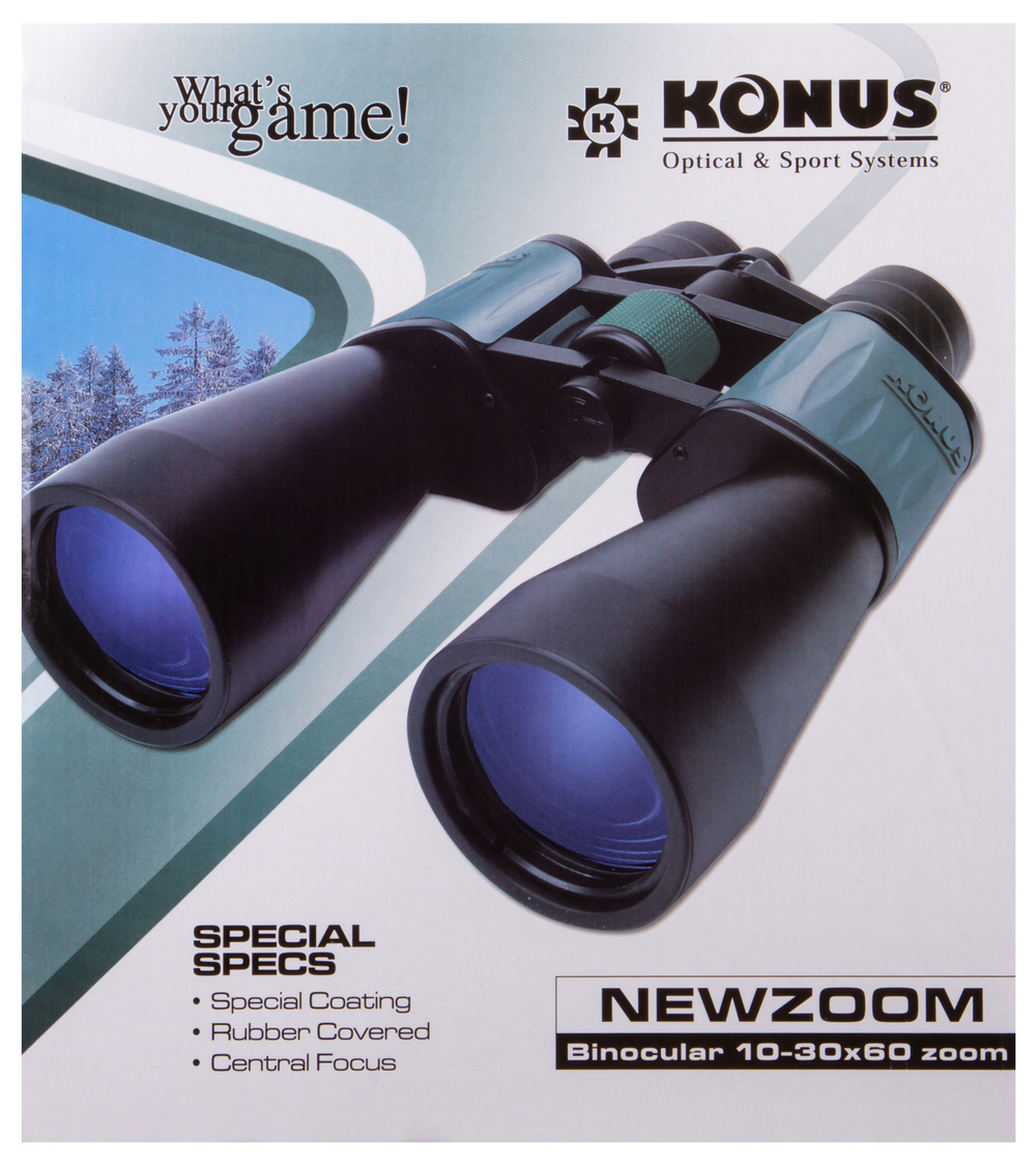 Бинокль Konus NewZoom 10–30x60