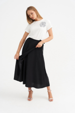 Легкая струящаяся юбка с запахом Тамбовчанка