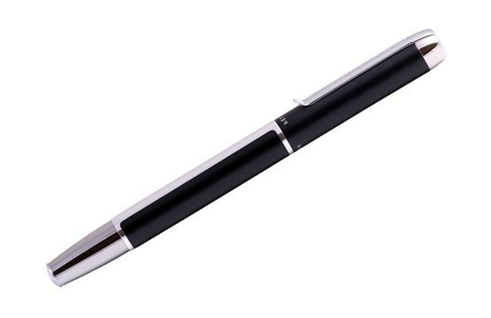 Перьевая ручка Pelikan Elegance Pura P40 черный/серебристый CT перо F (904888)