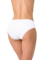 Трусики-слипы из деликатного хлопкового полотна (Размер: S) (Цвет: бежевый)