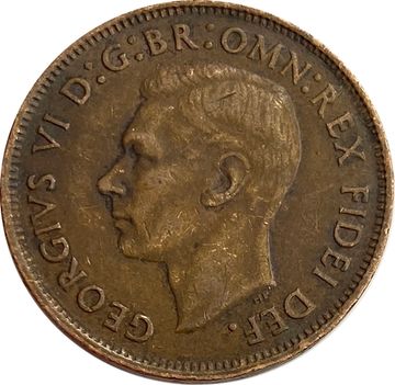 1/2 пенни 1951 Австралия