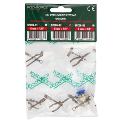 Фитинг для пластиковых трубок 6мм с наружной резьбой 1/4'' RockForce##Rock FORCE RF-SPC06-02