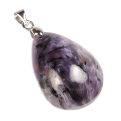 Кулон "Капля №5" чароит