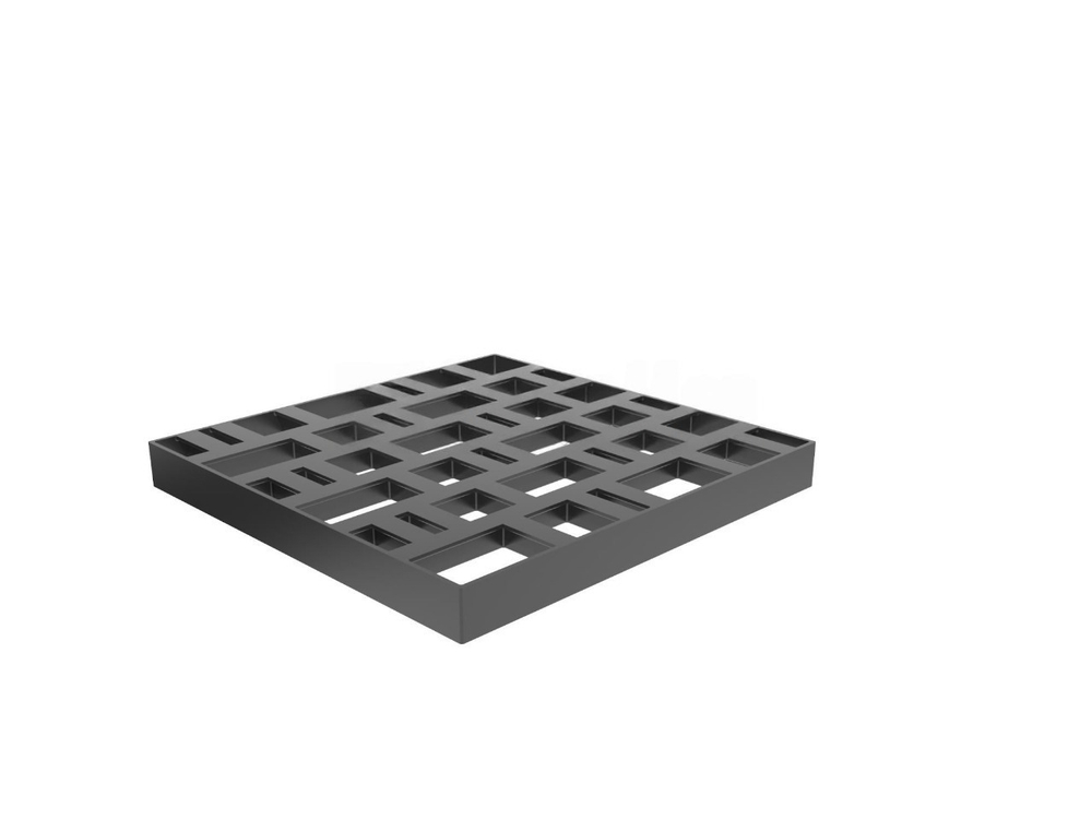 Форма для садовых дорожек Gidrolica Way Ф-4.4.0,4 "Город" – пластиковая, чёрная