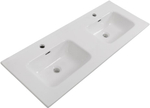 Тумба BelBagno ETNA-1200-4C-SO-2-BL с 2-й раковиной BelBagno BB1200-2-ETL, Bianco Lucido