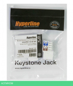 Вставка Hyperline Keystone RJ45 KJ9-8P8C-C6-90-WH белый