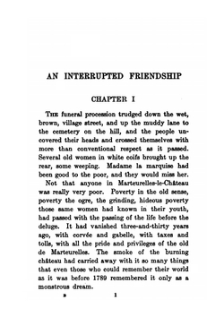 An Interrupted Friendship | E. L. Voynich