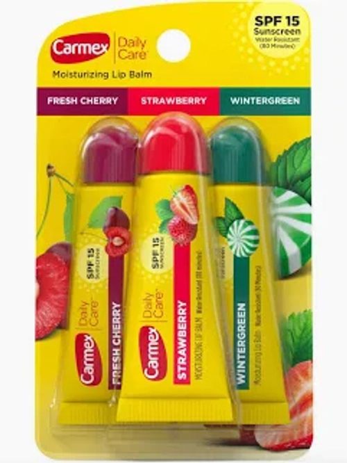 Carmex 3-Pack: Tube (Cherry, Strawberry, Pineapple) набор 3 в 1