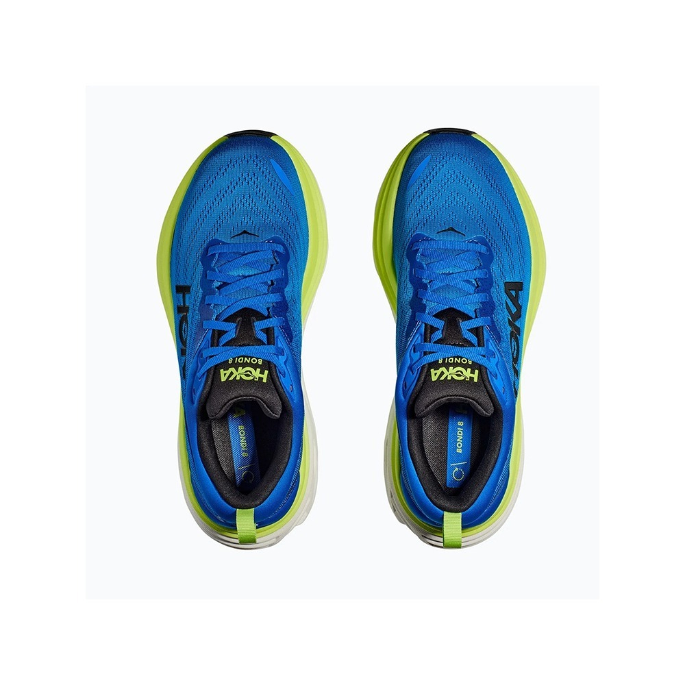 Кроссовки мужские HOKA M BONDI 8 WIDE Electric Cobalt / Lettuce