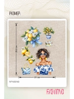 Термонаклейка на одежду, термопринт набор Лимоны