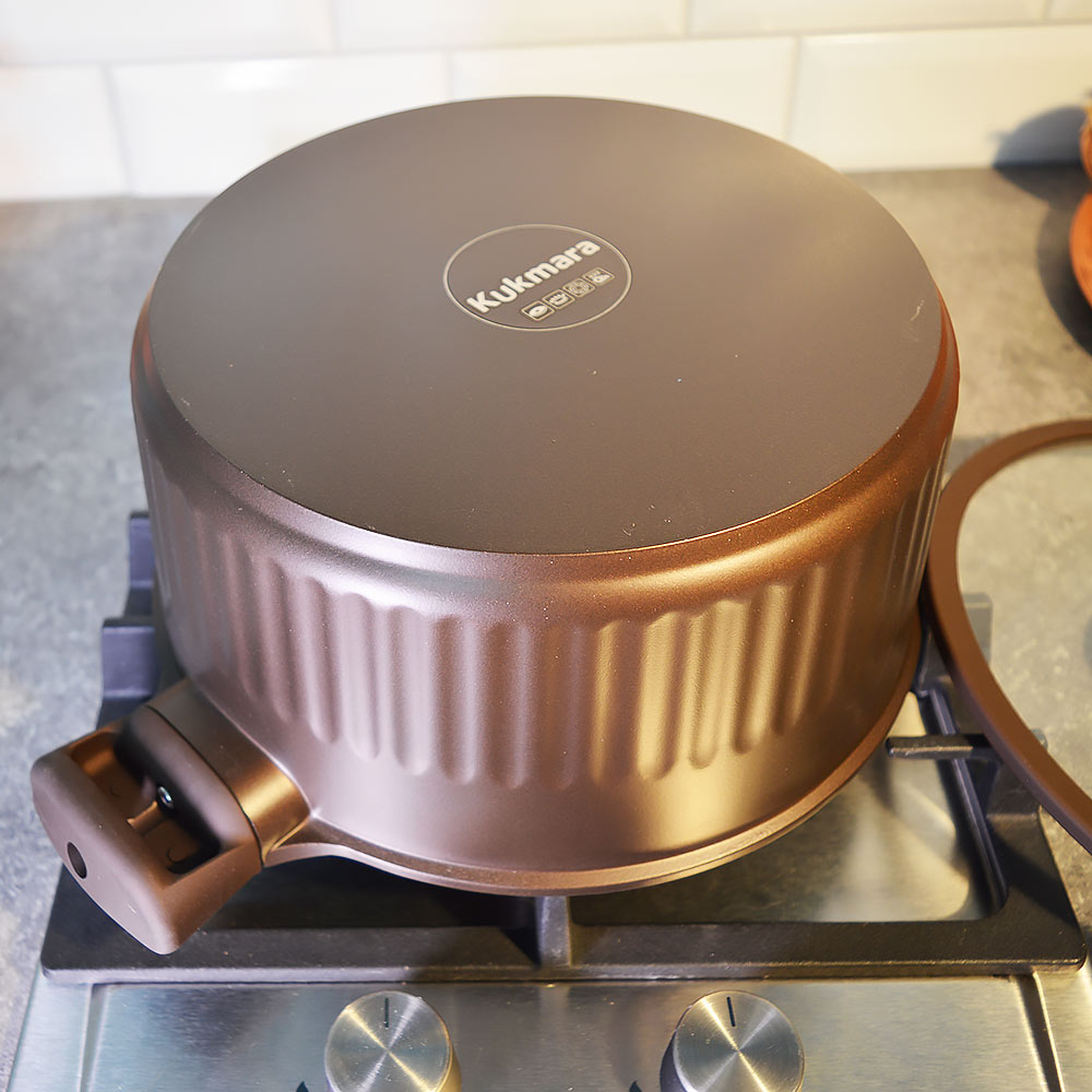 Кастрюля 4,2л Mokko Stella, а/пр литая со стеклянной крышкой