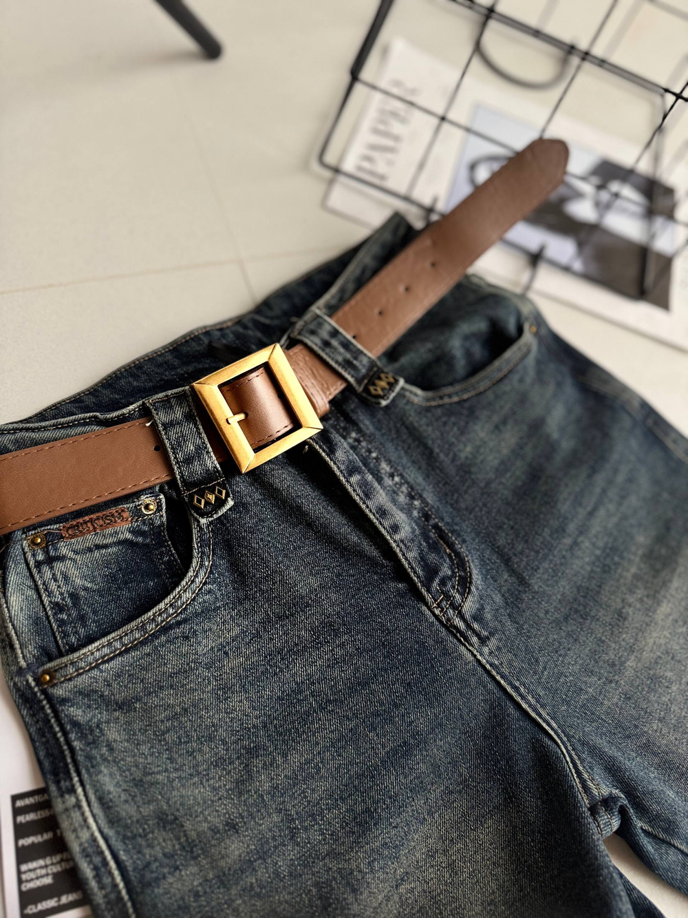 Брюки джинсовые женские арт.: 2267 синие