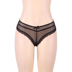 Трусики танга Ladies, черные, 3XL-4XL