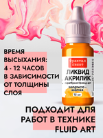 Жидкая акриловая краска ЛИКВИД АКРИЛИК «Золотисто-жёлтая»