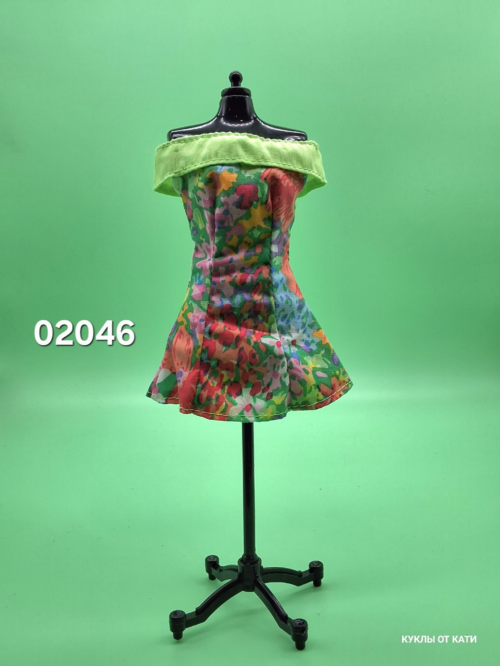 Одежда для куклы Барби винтаж платье 02046