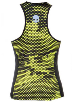 Топ теннисный Hydrogen Tech Camo Tank Top - camo fluo yellow/black