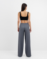 Брюки широкие со складками