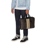 COACH Calfskin PVC Crossbody Bag, Handbag Regular Men"s Brown Monogram