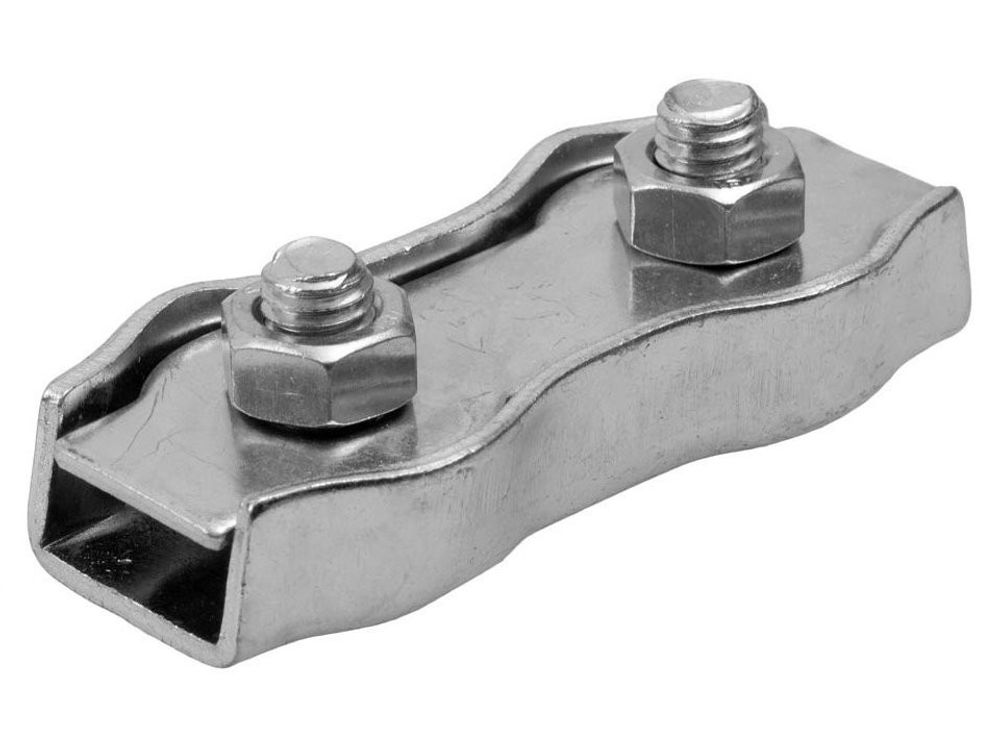 Зажим для стальных канатов двойной DUPLEX оцинкованный