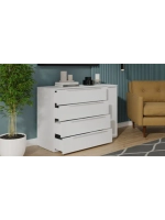 Комод для одежды Белый жемчуг 120х45х84 см