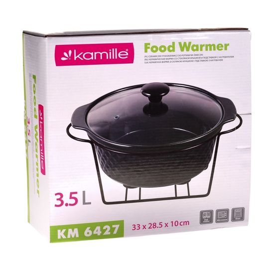 Мармит керамический 3,5 л. круглый Kamille KM 6427