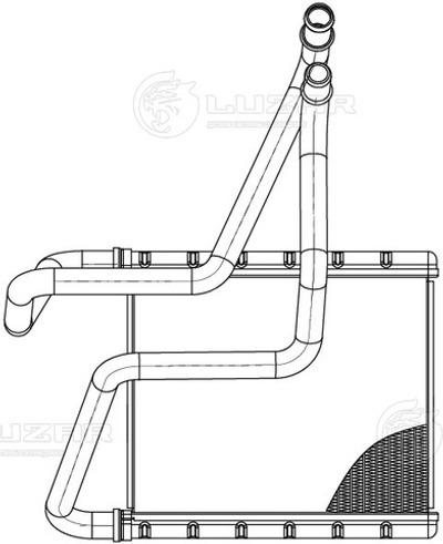 LRh 1016 -  Радиатор отопителя для Volvo XC40 (17-)