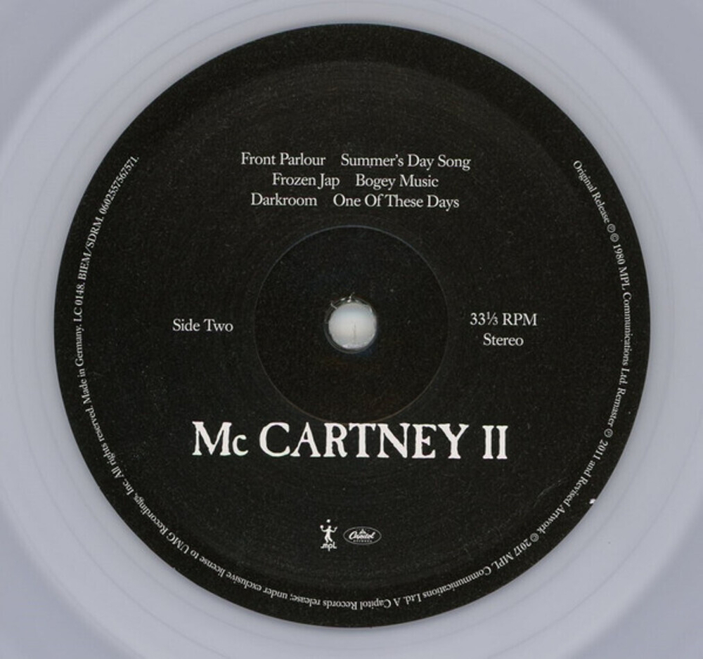 Paul McCartney / McCartney II (Limited Edition)(Clear Vinyl)(LP)