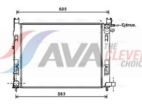 Kular - 66840-KLR - Radiator, engine cooling