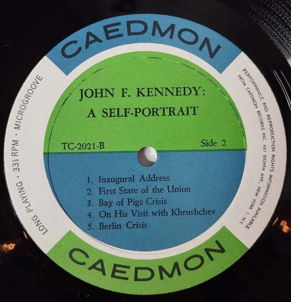 Винтажная виниловая пластинка LP John F. Kennedy A Self Portrait Речи Джона Ф. Кеннеди (USA 1964)