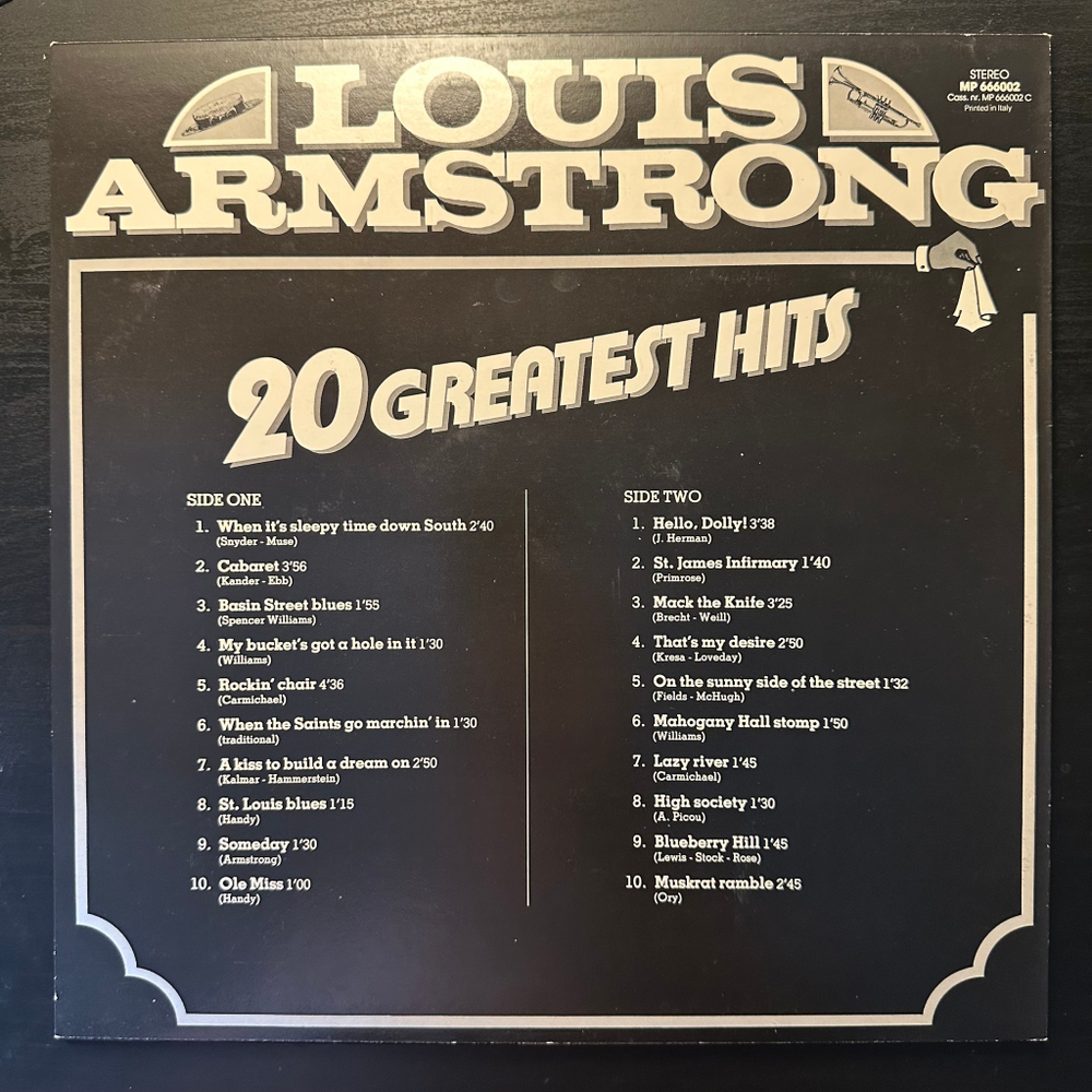 Louis Armstrong - 20 Greatest Hits (Италия)