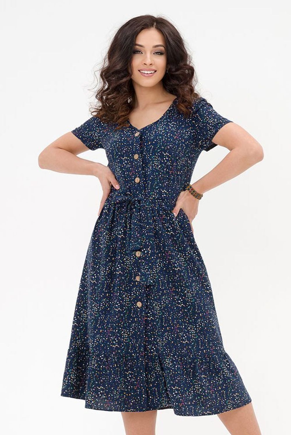 Платье Лея (46-52) Serenada синий (Акция)