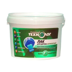 Лак для дерева акрилатный Главный Технолог бесцветный 1 кг