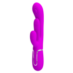 Лиловый мультифункциональный вибратор Shania - 22,2 см.