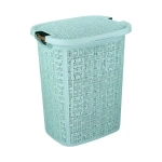 Корзина для белья БЯЗЬ 30л Морская волна