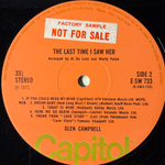Glen Campbell ‎– The Last Time I Saw Her (Англия 1971г.) Promo