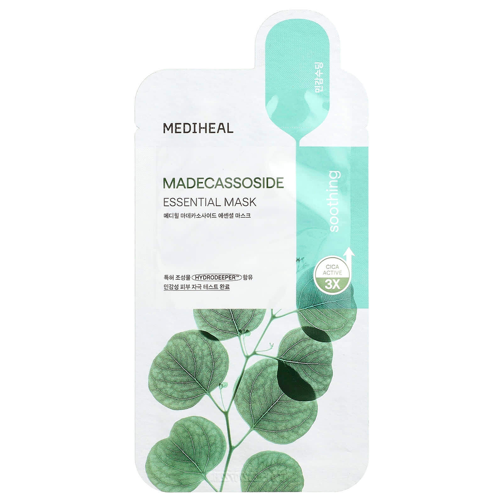MEDIHEAL, Мадекассосид, маска для ухода за кожей, 1 шт., 24 мл (0,81 жидк. унц.)