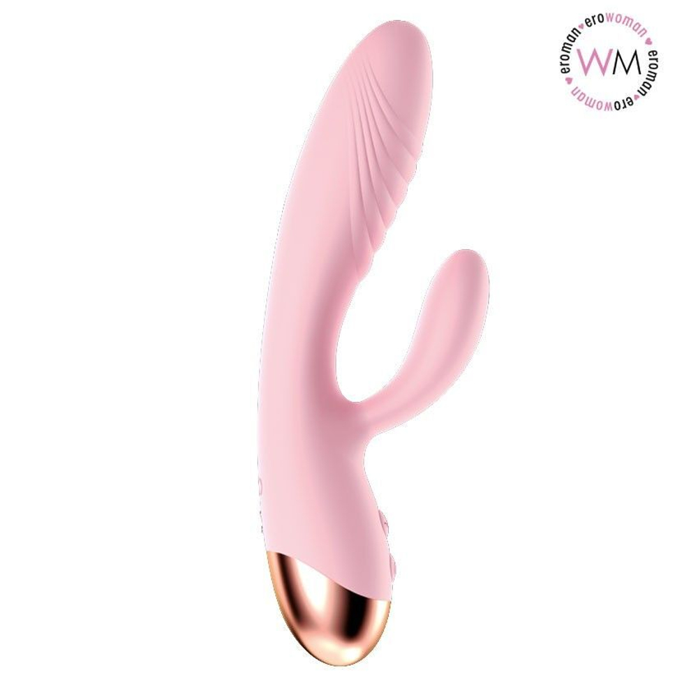 Вибратор-кролик Erowoman-Eroman EE-10288 с нагревом, 10 см